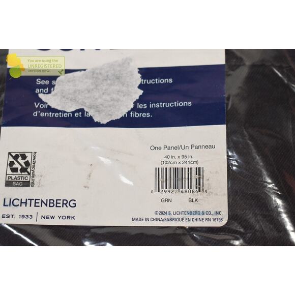 Sun Zero Blackout Kenneth Grommet Top 40"x95" Curtain Panel Black* - Picture 4 of 4